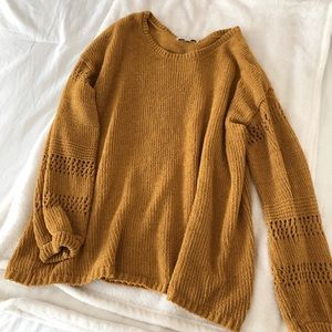 Yellow Knit Sweater Knox Rose